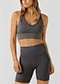 ribbed sports bra